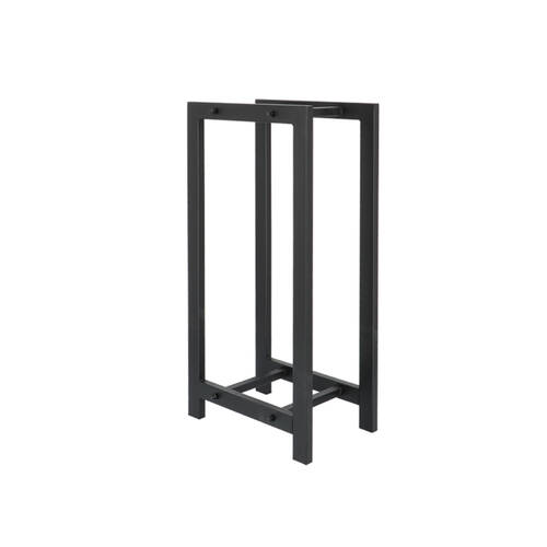 Esschert Design Log Rack Outdoor Iron Stand Holder Medium Black