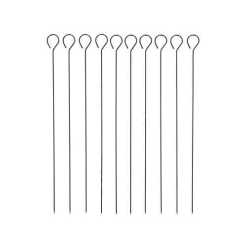 10pc Esschert Design Barbecue Skewer Stainless Steel Silver