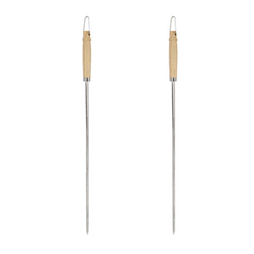 2PK Esschert Design V-Shaped BBQ Skewer Stainless Steel Small Silver