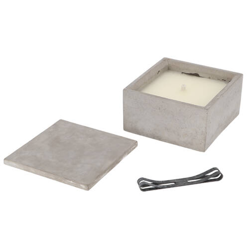 Esschert Design Outdoor Candle Square w/ Cover Decor Medium 18.3cm Grey
