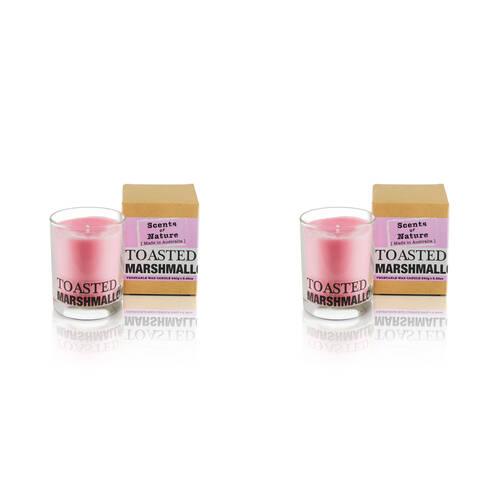 2PK Scents Of Nature Toasted Marshmallow Soy Candle Scented 240g