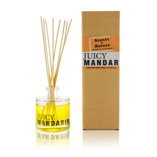 Scents Of Nature Juicy Mandarin Reed Diffuser Light Floral Scent 150ml