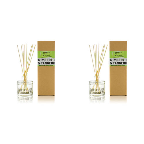 2PK Scents Of Nature Kiwifruit & Tangerine Reed Diffuser Zesy Zing Scent 150ml