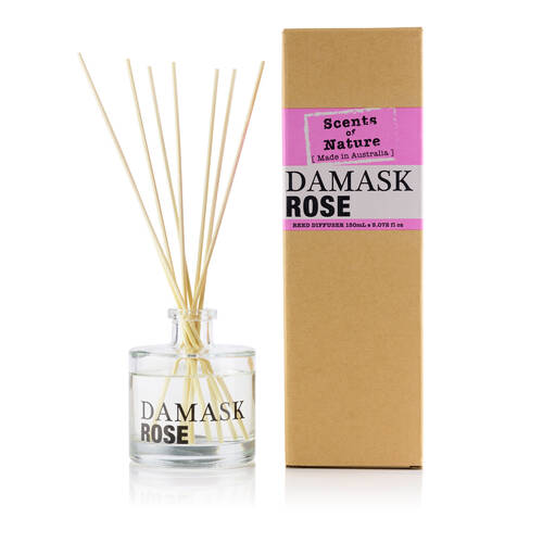 Scents Of Nature Damask Rose Reed Diffuser Sweet Floral Scent 150ml