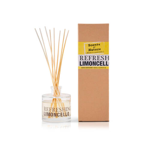 Scents Of Nature Refreshing Limoncello Reed Diffuser Citrus Fragrance 150ml