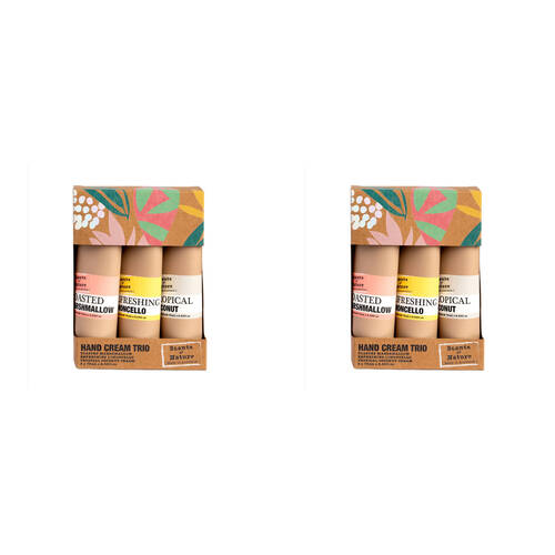 2x 3pc Scents Of Nature Hand Cream Trio Set Limited Edition 3x75ml