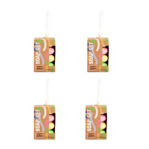 4PK 4pc Scents Of Nature Festive Soap Decoration Pack Limited Edition 4x30g