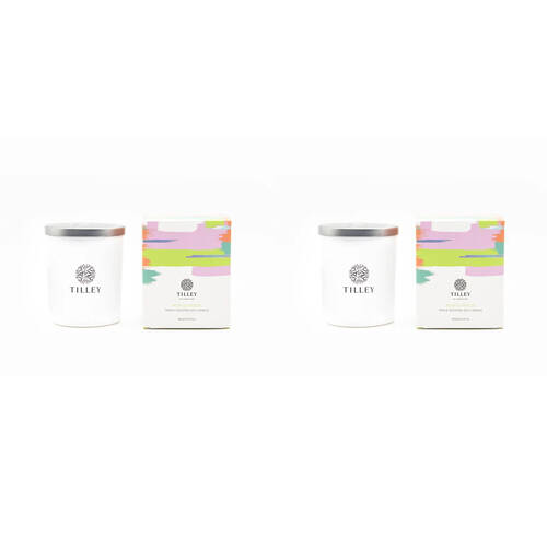 2PK Tilley Classic White Pear & Freesia Collection Candle Scented 240g
