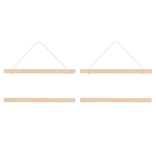 2PK Esschert Design Wooden Poster Hanger Home/Indoor Organiser Medium Natural