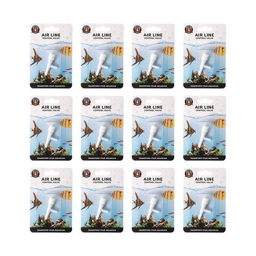 24pc Dudley's World Of Pets Aquarium/Fish Tank Control Valve - White