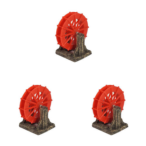 3PK Dudley's World Of Pets Aquarium/Fish Tank Turning Wheel Decoration 13cm