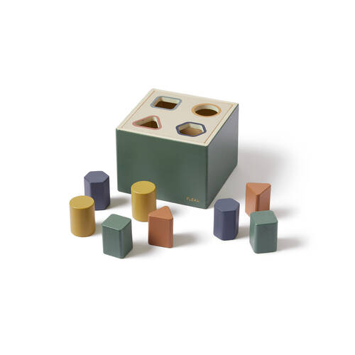 10pc Flexa Wooden Shape Sorting Box for Kids/Toddler 1y+