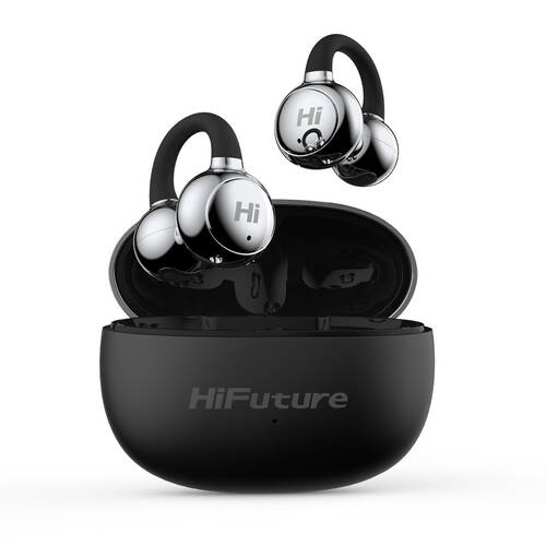 HiFuture FlexClip Open Ear Wireless Bluetooth Earbuds - Black