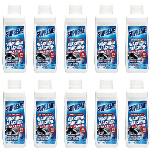 10PK Supreme Washing Machine Cleaner Descaler Cleaner 250ml