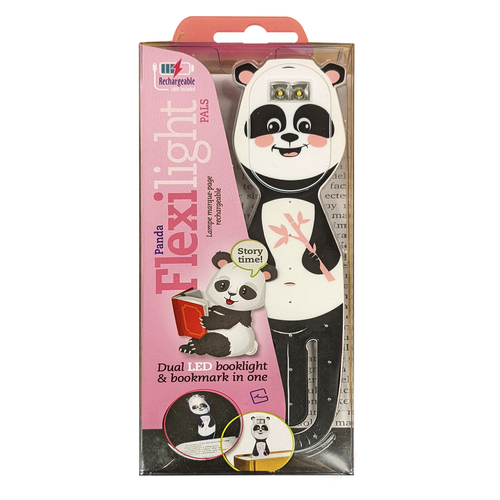 Flexilight Pals Flexible USB Rechargeable Dual LED Booklight/Bookmark - Panda