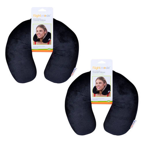 2PK Microbead Travel Pillow - Assorted