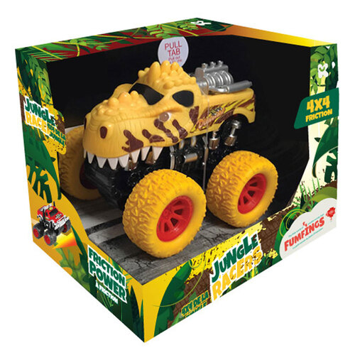 Transport 2072 Jungle Racers Dinosaur Friction 4x4 Truck with Sound 16cm - Assorted