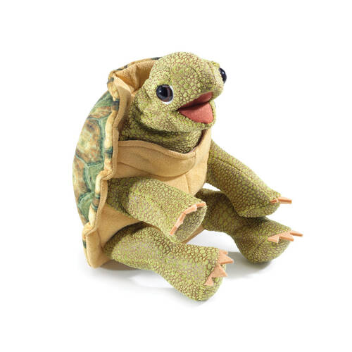 Folkmanis Standing Tortoise Hand Puppet 30x28cm Animal Toy Kids 3y+