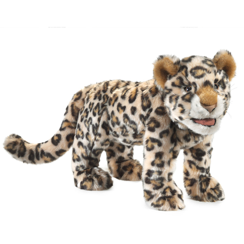 Folkmanis Leopard Cub 25.5cm Animal Hand Puppet Kids/Children Toy 3y+