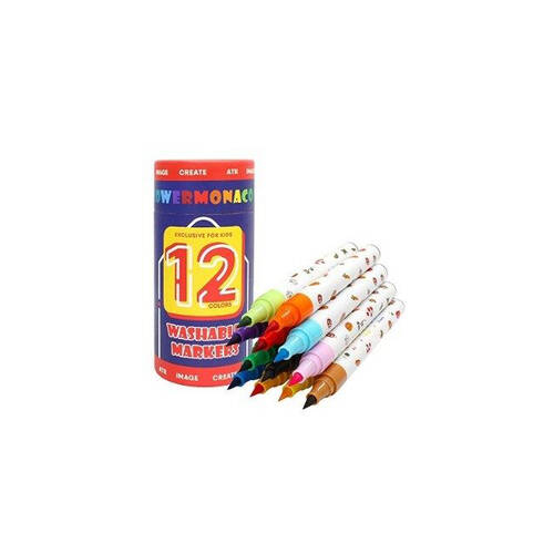 12pc Flower Monaco Washable Makers Art Supplies & Craft Kids/Children - 3y+