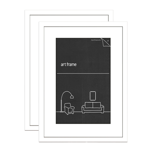 2PK Impact Merch Classic Art Frame Rectangle 40x50cm - White