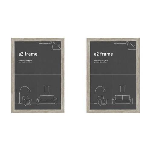 2PK Impact Rock Merchandise Classic Photo/Picture Frame Ash/Dark Oak Fits A2 