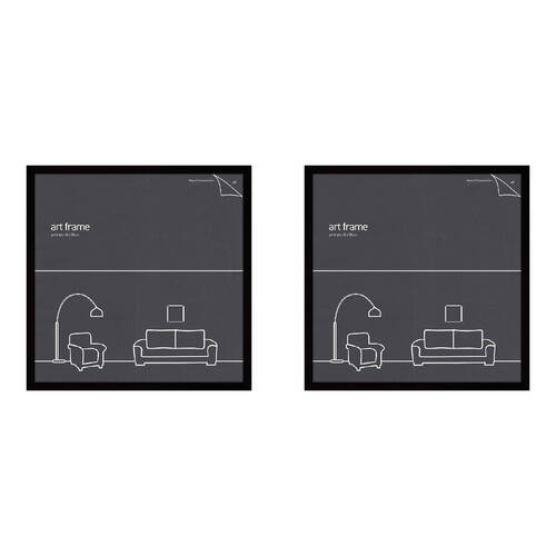 2PK Impact Merch Classic Picture Frame Fits 50x50cm Print - Black