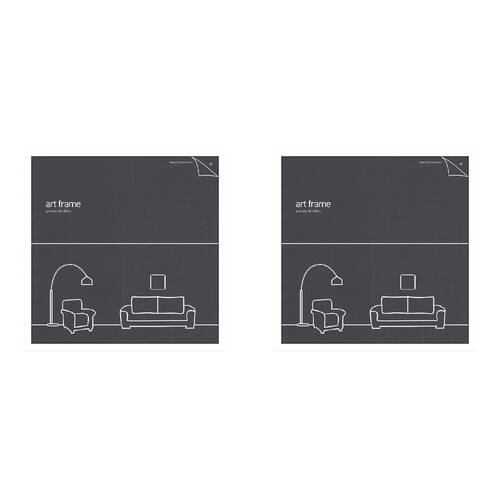2PK Impact Merch Classic Picture Frame Fits 50x50cm Print - White