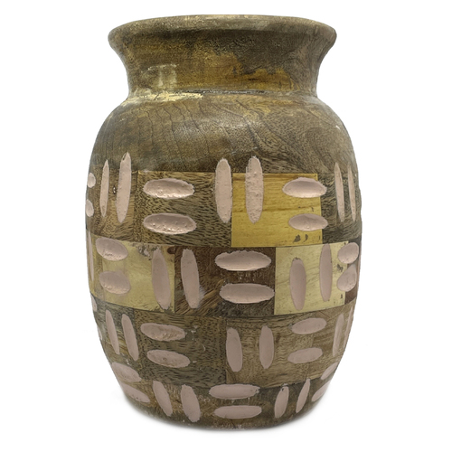 Coast To Coast Home 20cm TicTac Wooden Vase