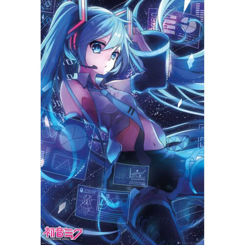 Impact Rock Merchandise Hatsune Miku Screen Wall Poster/Print 61 x 91.5cm