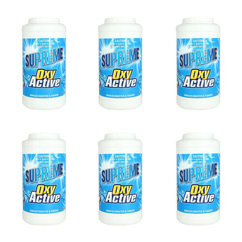 6PK Supreme Oxy Active Oxygen Stain Remover Cleaner 2kg