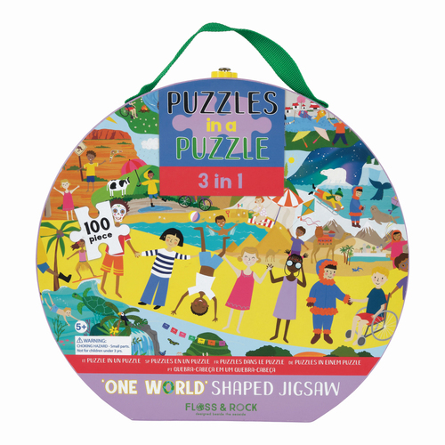 100pc Floss & Rock Puzzle Children of the World 5+