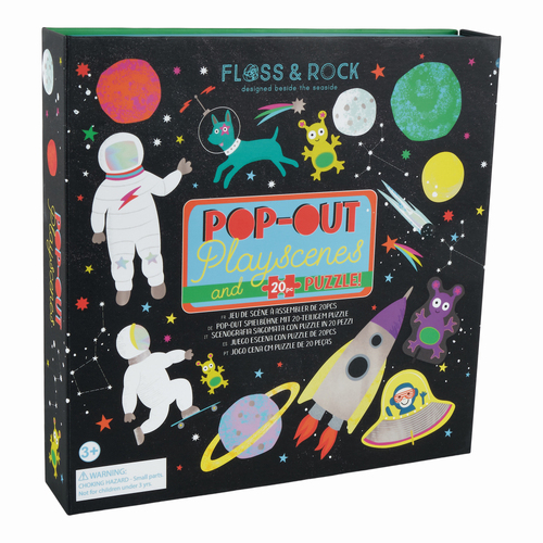  Floss & Rock Pop Out Playscene Space 20cm Educational Game 3+