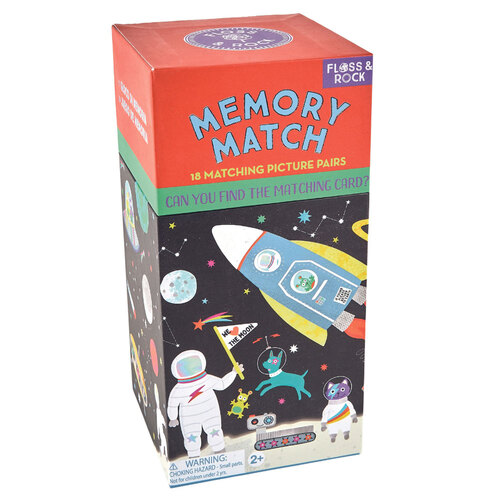 36pc Floss & Rock Memory Match Space Card Game Kids 2y+