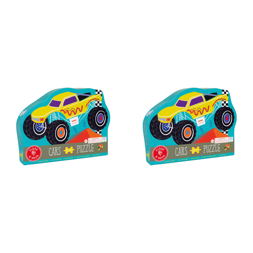 2x 20pc Floss & Rock Shaped Jigsaw Puzzle Game Cars 3+