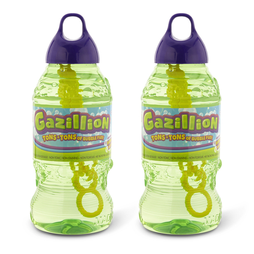 2x Gazillion Bubbles 2L Solution Green Kids/Children Toy 3+