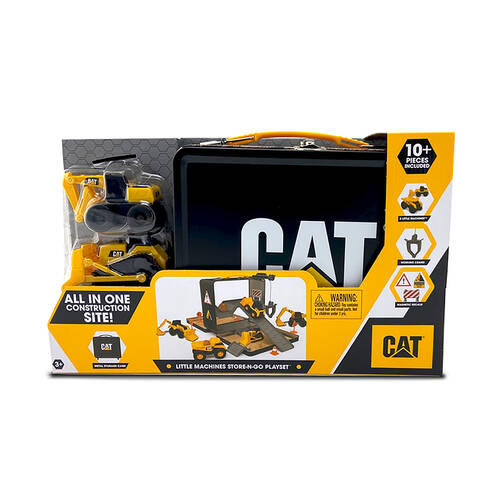 Cat Little Machines Store n Go Playset with 3 Vehicles Kids/Children 3y+