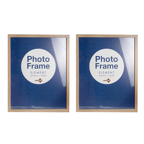 2PK Unigift Element 40x50cm MDF/Glass Picture Frame - Assorted