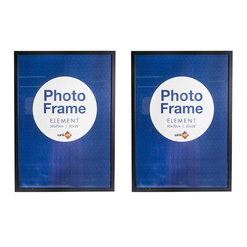 2PK Unigift Element 50x70cm MDF/Glass Picture Frame - Assorted