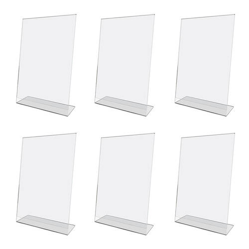 6PK Unigift Inspire Vertical Standing Picture Photo Frame 20x25cm Clear