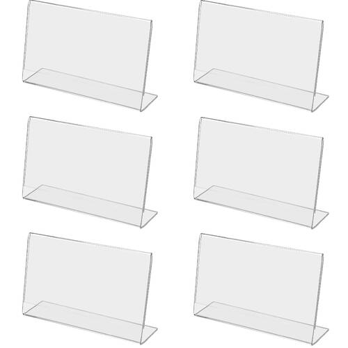 6PK Unigift Inspire Horizontal Standing Picture Photo Frame 10x15cm Clear