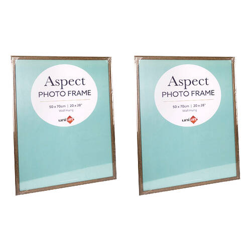 2PK Unigift Aspect 50x70cm MDF/Glass Picture Frame - Assorted