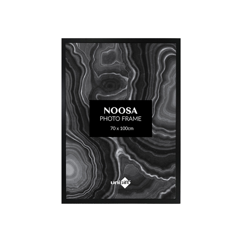 Unigift Noosa MDF/Perspex B1 Picture/Photo Frame - Black