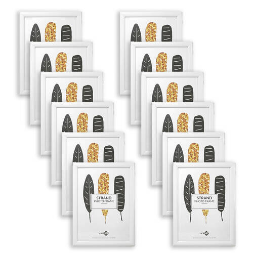 12PK Unigift Strand Glass Home Decor Picture Photo Frame 10x15cm Assorted