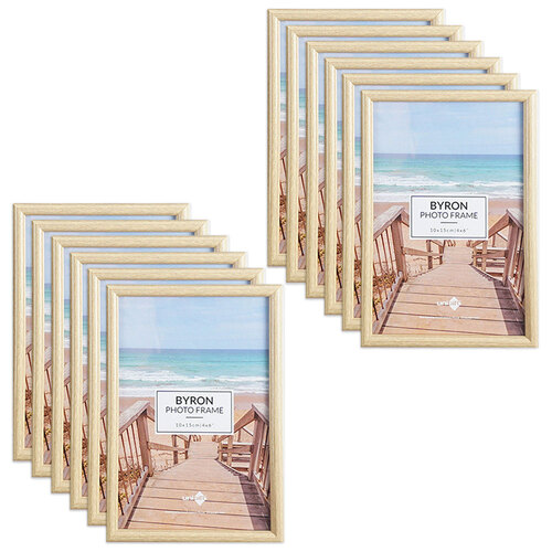12PK Unigift Byron Home Photo/Picture Frame 10x15cm Assorted