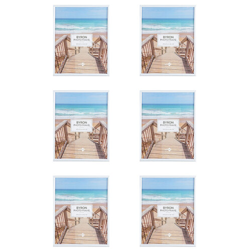 6PK Unigift Byron Home Photo/Picture Frame 20x25cm Assorted