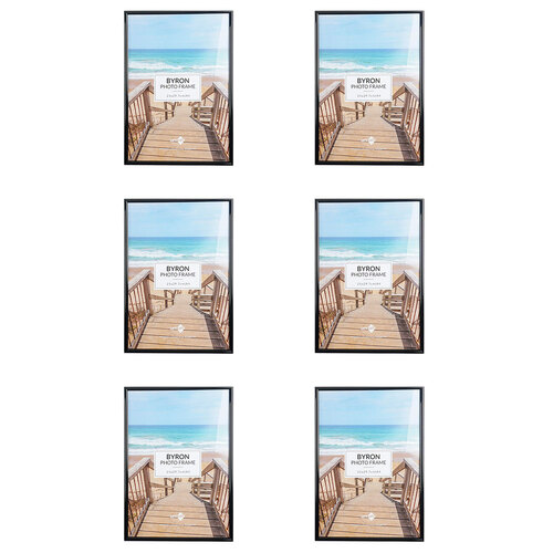 6PK Unigift Byron Home Photo/Picture Frame A4 Assorted