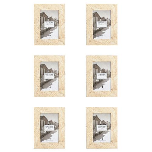 6PK Unigift Coastline Home Photo/Picture Frame 10x15cm Assorted