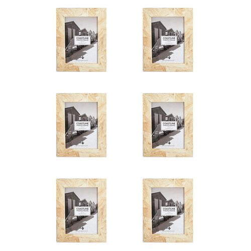 6PK Unigift Coastline Home Photo/Picture Frame 13x18cm Assorted