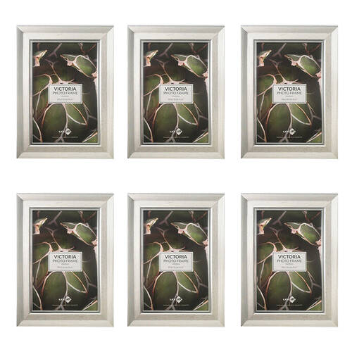 6PK Unigift Victoria Glass Home Decor Picture Photo Frame A4 Assorted